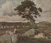 Jean-Baptiste Camille Corot Wald von Fontainebleau oil painting reproduction
